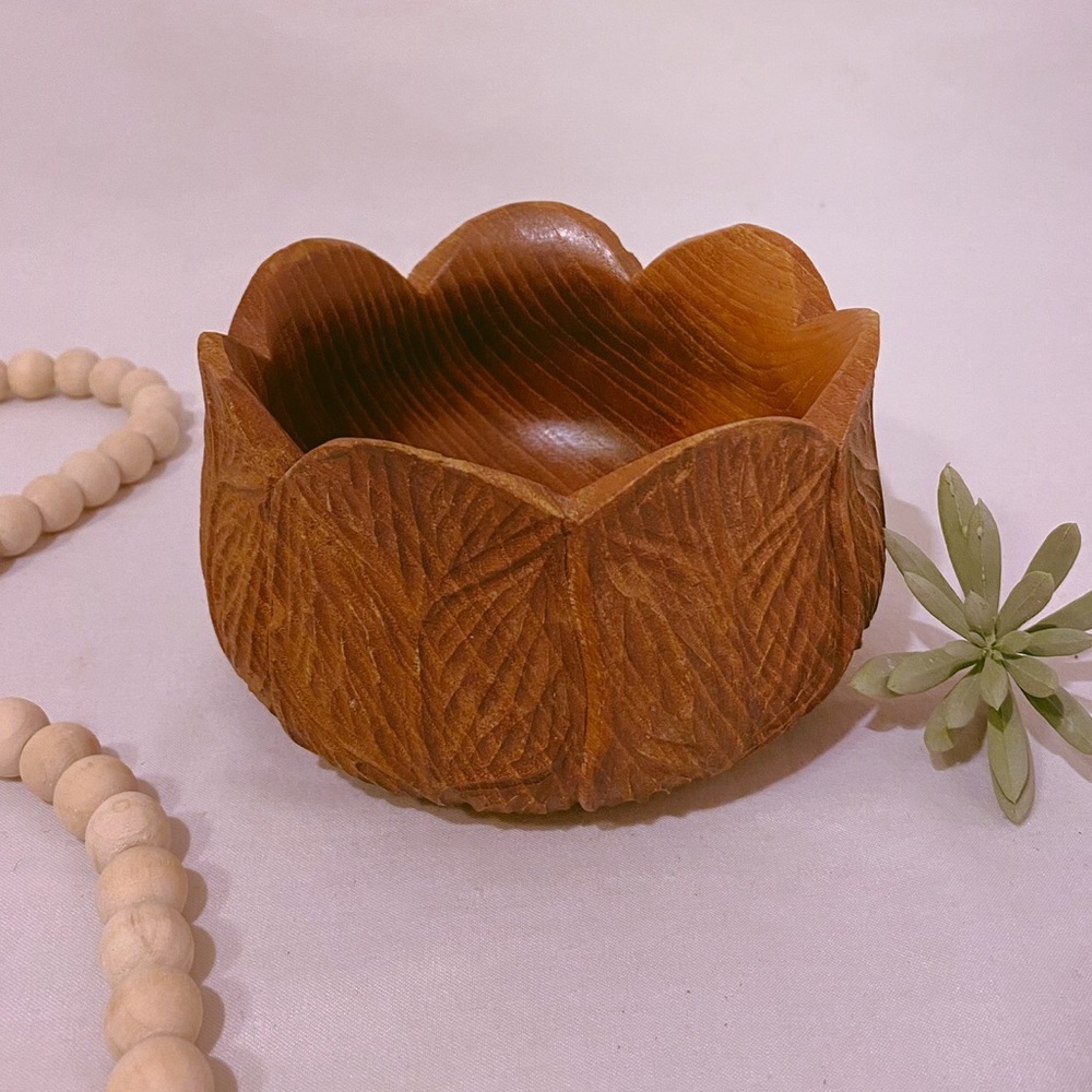 Wood Carved Bowl